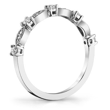 Stackable Moissanite Wedding Band