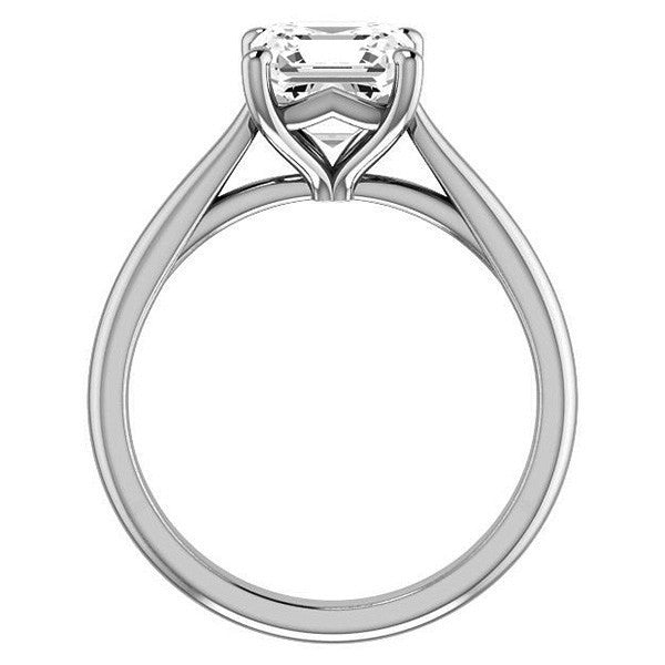 Asscher cut Cathedral Solitaire