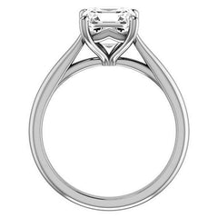Asscher cut Cathedral Solitaire
