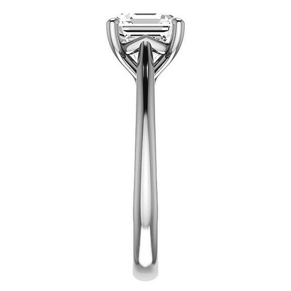 Asscher cut Cathedral Solitaire