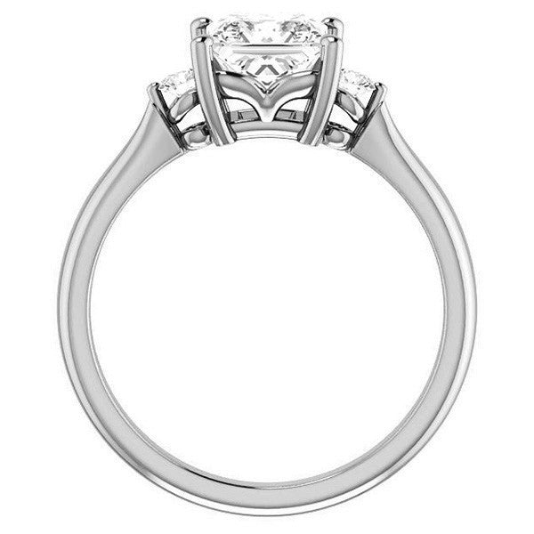 Asscher Moissanite Engagement Ring