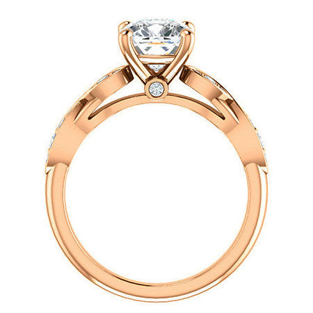 Cushion Moissanite Engagement Ring