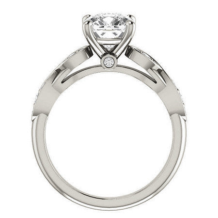 Cushion Moissanite Engagement Ring