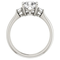 Cushion Moissanite Engagement Ring