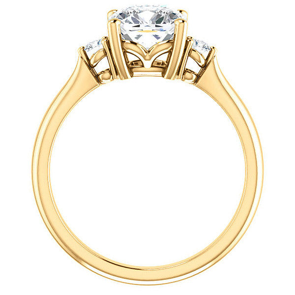 Cushion Moissanite Engagement Ring