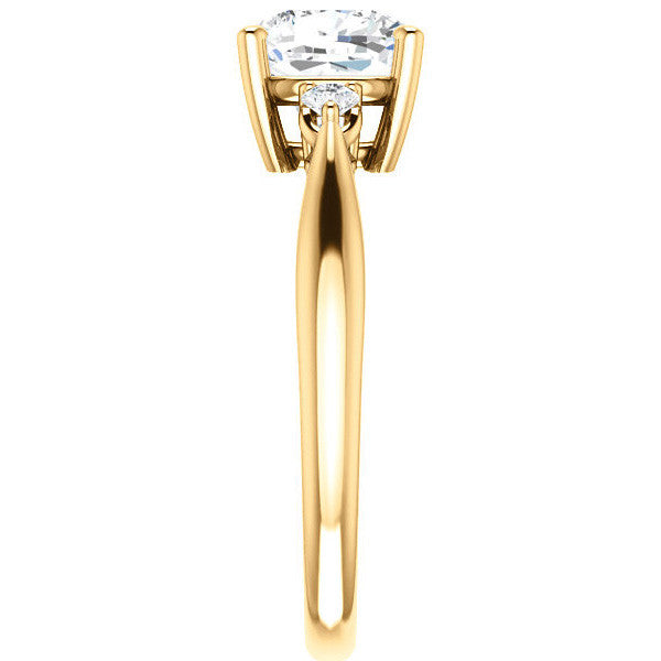 Cushion Moissanite Engagement Ring