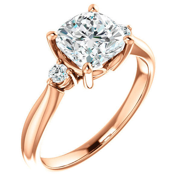 Cushion Moissanite Engagement Ring
