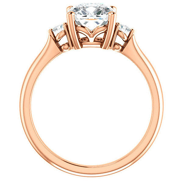 Cushion Moissanite Engagement Ring