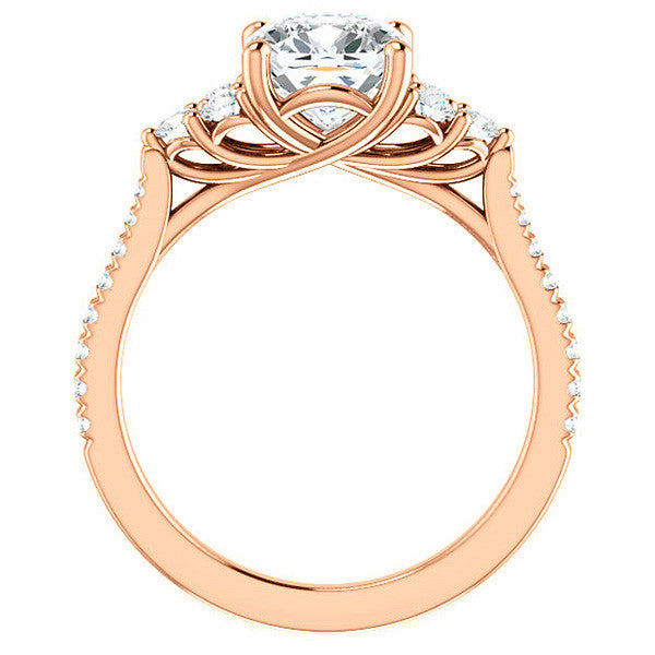 Cushion Moissanite Engagement Ring