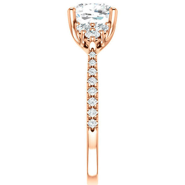 Cushion Moissanite Engagement Ring