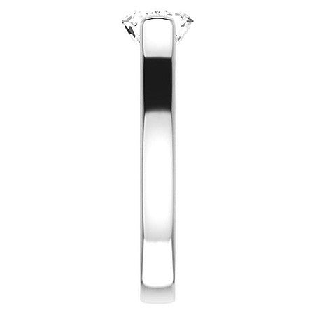 Emerald / Radiant cut Solitaire Ring