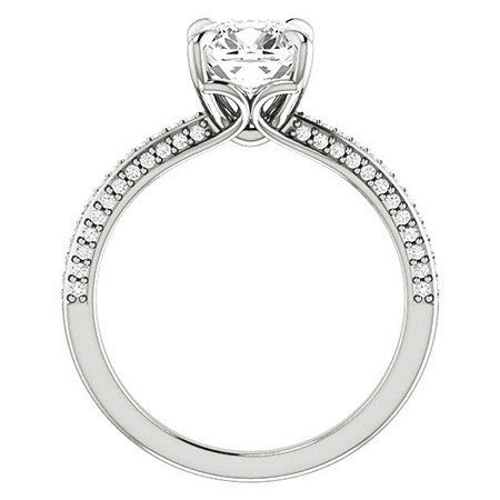 Claw Prong Moissanite Engagement Ring