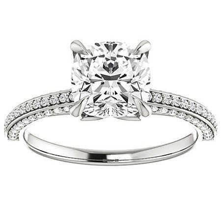 Claw Prong Moissanite Engagement Ring