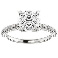 Claw Prong Moissanite Engagement Ring