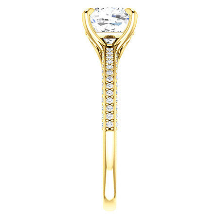 Claw Prong Moissanite Engagement Ring