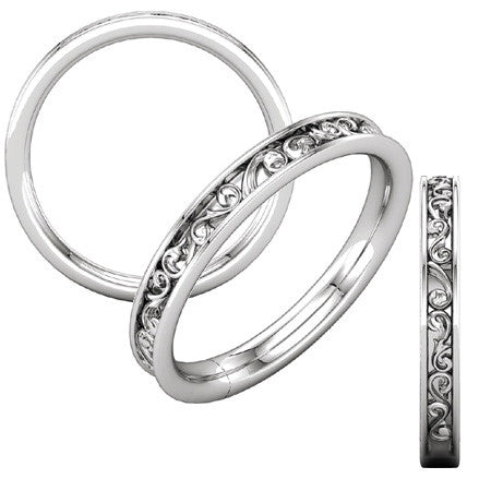 Oval Moissanite Antique Scroll Halo Engagement Ring