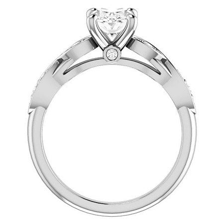 Oval Moissanite Engagement Ring