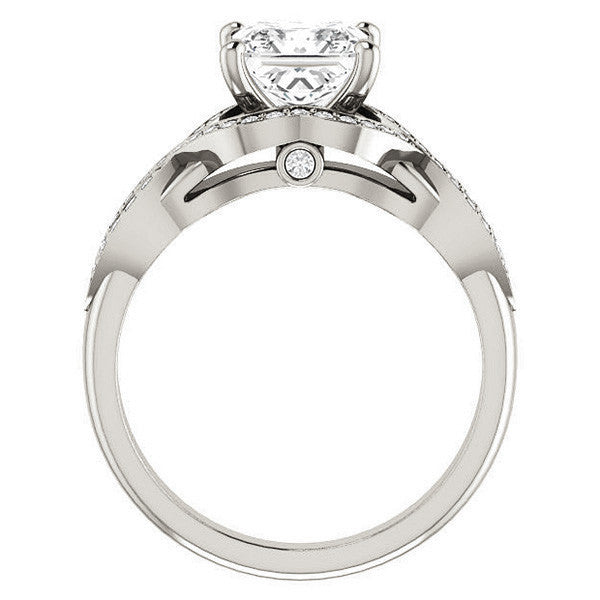 Princess cut Ever Infinity Engagement Ring