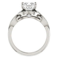 Princess cut Ever Infinity Engagement Ring