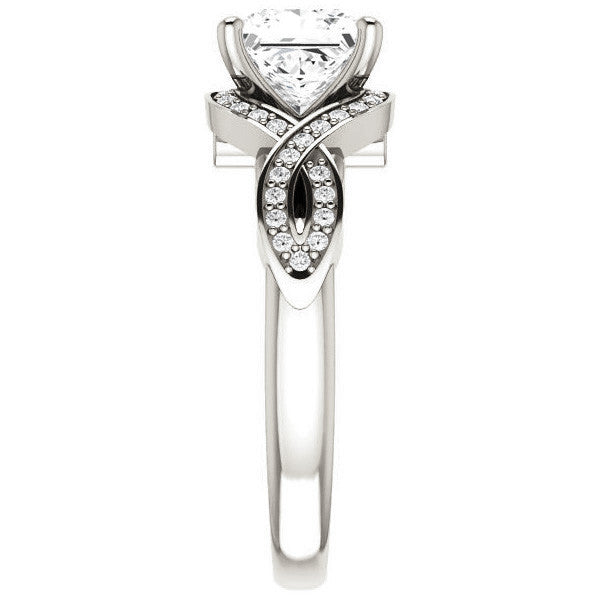 Princess cut Ever Infinity Engagement Ring