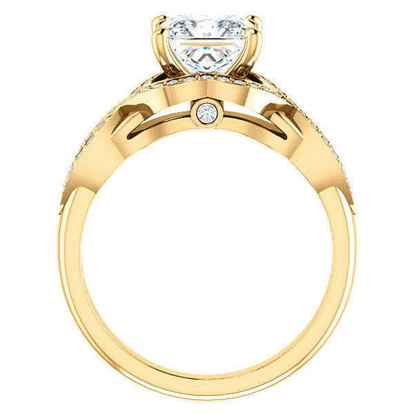 Princess cut Ever Infinity Engagement Ring