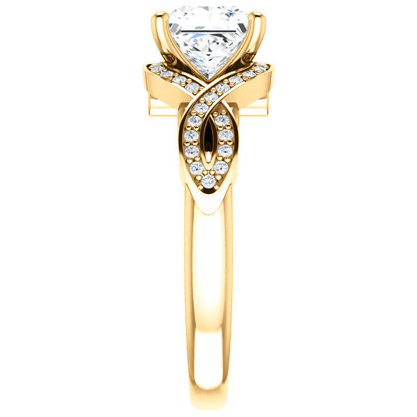 Princess cut Ever Infinity Engagement Ring