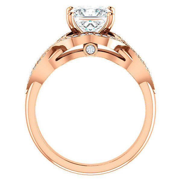 Princess cut Ever Infinity Engagement Ring