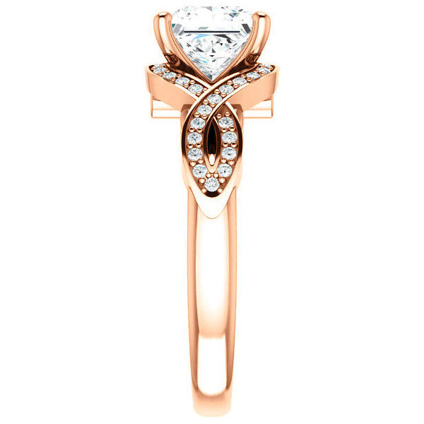 Princess cut Ever Infinity Engagement Ring
