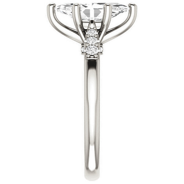 Marquise cut Cathedral Engagement Ring