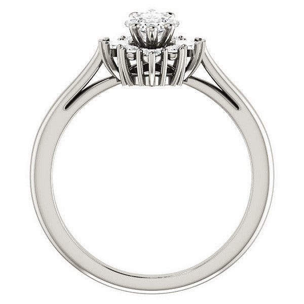 Marquise Cathedral Engagement Ring