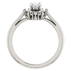 Marquise Cathedral Engagement Ring