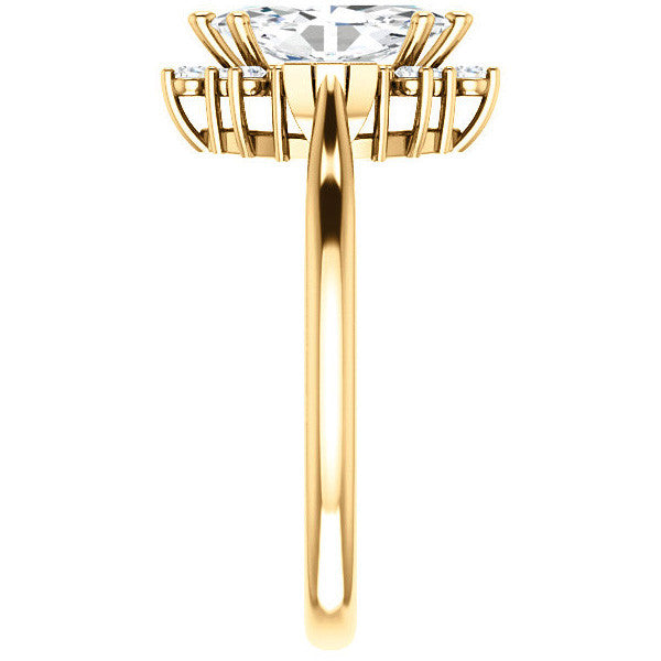 Marquise Cathedral Engagement Ring