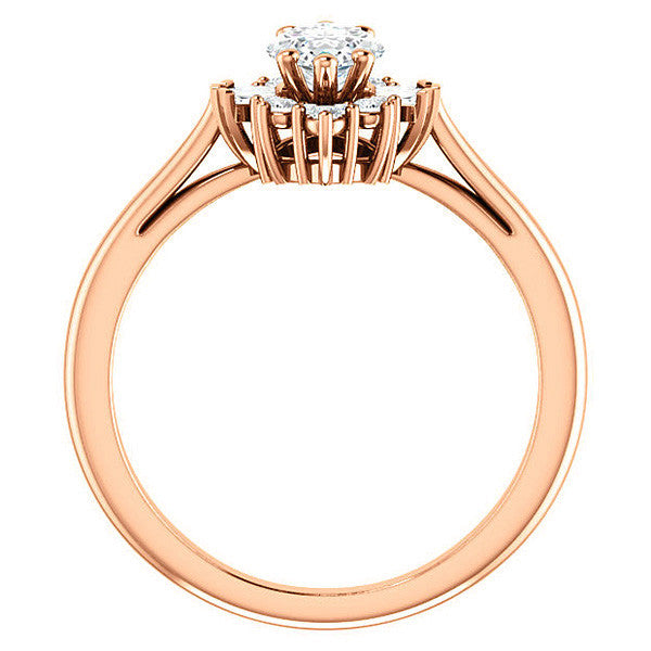 Marquise Cathedral Engagement Ring