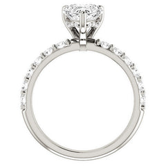 Heart shaped Moissanite Engagement Ring