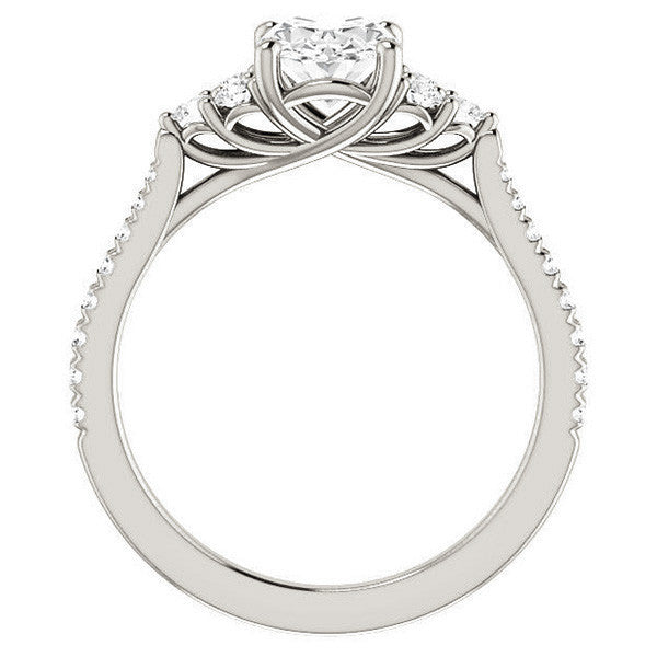 Oval Moissanite Engagement Ring