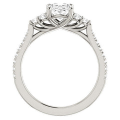 Oval Moissanite Engagement Ring