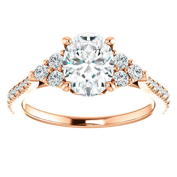 Oval Moissanite Engagement Ring