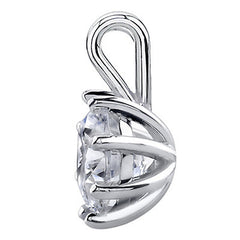 Round Brilliant Moissanite 8-Prong Octet Solitaire Pendant