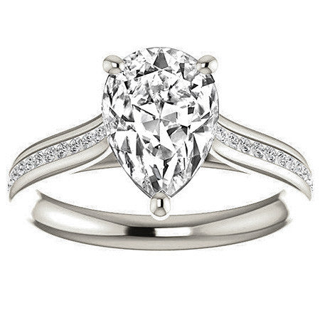 Pear Cathedral Engagement Ring