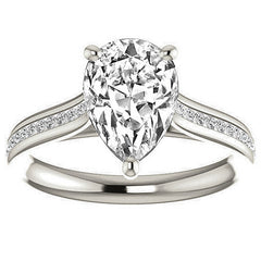 Pear Cathedral Engagement Ring