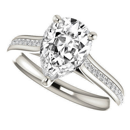 Pear Cathedral Engagement Ring