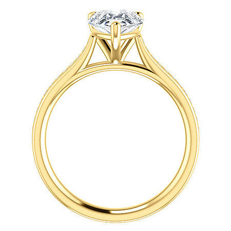 Pear Cathedral Engagement Ring