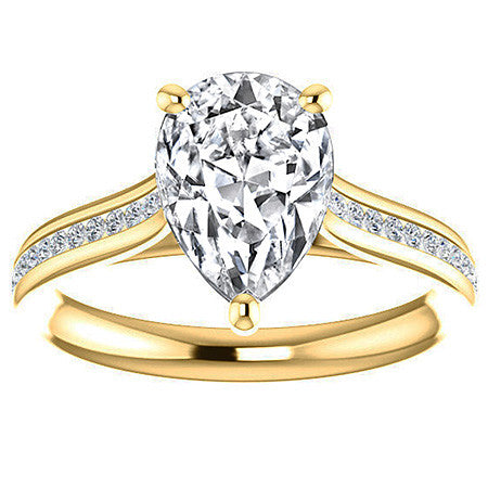 Pear Cathedral Engagement Ring