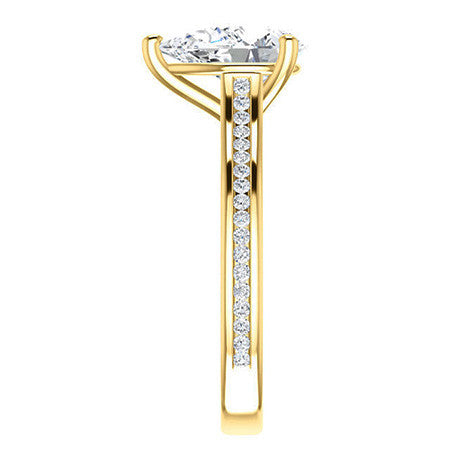 Pear Cathedral Engagement Ring
