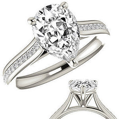 Pear Cathedral Engagement Ring