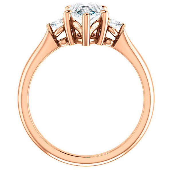 Pear Moissanite Engagement Ring