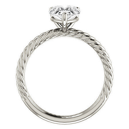 Pear Cut Solitaire Ring