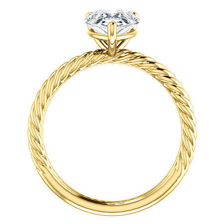 Pear Cut Solitaire Ring