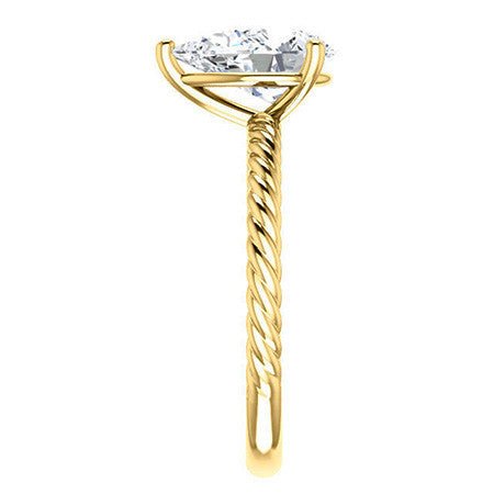 Pear Cut Solitaire Ring