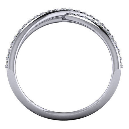 Right Hand Ring - Split Shank with Moissanite stones